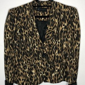 Kardashian Kollection Leopard Print Blazer
